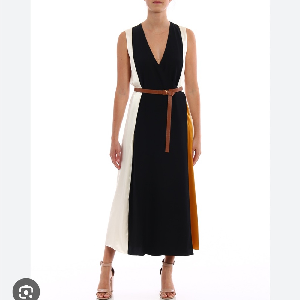 TORY BURCH Clarice silk satin wrap dress